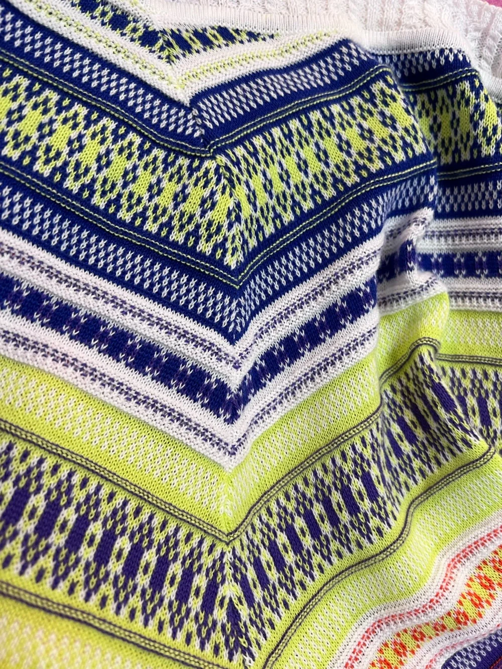 Tyler Boe Multicolor Striped Fair Isle Crewneck Sweater.‎ Size Small.